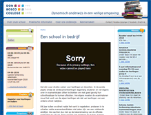 Tablet Screenshot of donboscocollege.com